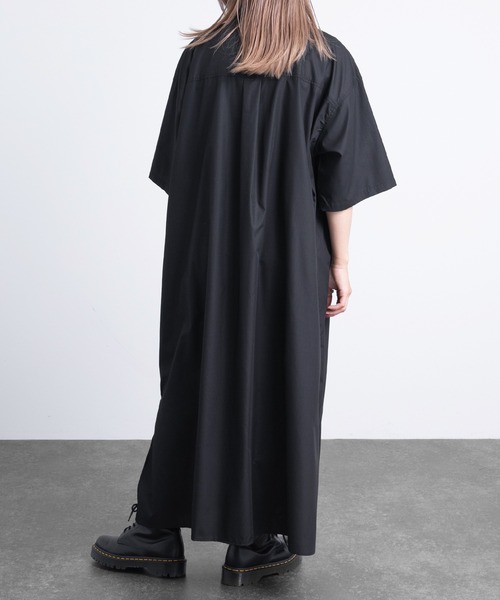 kutir（クティール）の「半袖シャツワンピ―ス（シャツワンピース・レディース・ホワイト/ブラック/サックスブルー・FREE）」の13枚目の写真