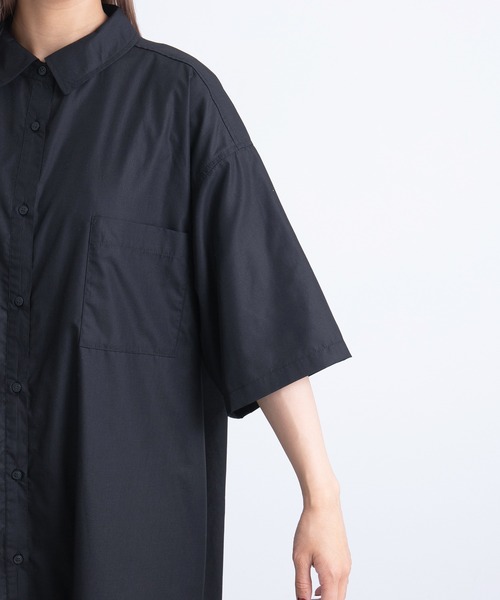 kutir（クティール）の「半袖シャツワンピ―ス（シャツワンピース・レディース・ホワイト/ブラック/サックスブルー・FREE）」の20枚目の写真