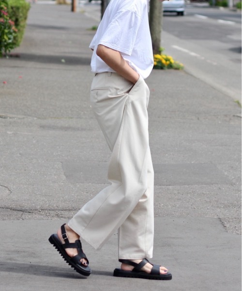 INTER FACTORY（インターファクトリー）の「WEARISTA れぽすけ - オーバーラップレザーサンダル　made in INTER FACTORY（サンダル・メンズ・ブラック・SMALL/MEDIUM/LARGE）」の10枚目の写真