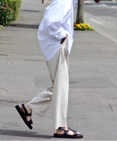 INTER FACTORY（インターファクトリー）の「WEARISTA れぽすけ - オーバーラップレザーサンダル　made in INTER FACTORY（サンダル・メンズ・ブラック・SMALL/MEDIUM/LARGE）」の9枚目の写真