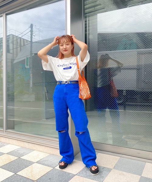 WHO'S WHO gallery（フーズフーギャラリー）の「マクラメBAG（ハンドバッグ・レディース・オレンジ/グリーン・FREE）」の12枚目の写真