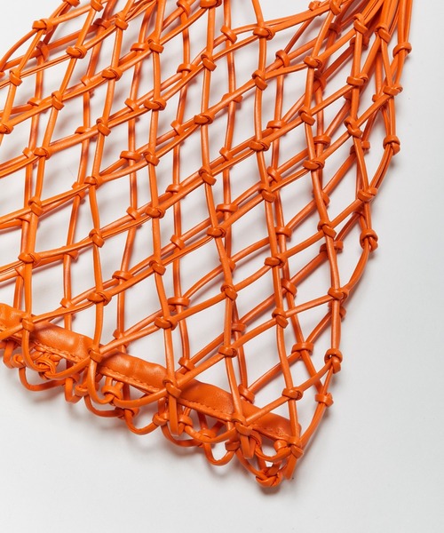 WHO'S WHO gallery（フーズフーギャラリー）の「マクラメBAG（ハンドバッグ・レディース・オレンジ/グリーン・FREE）」の19枚目の写真