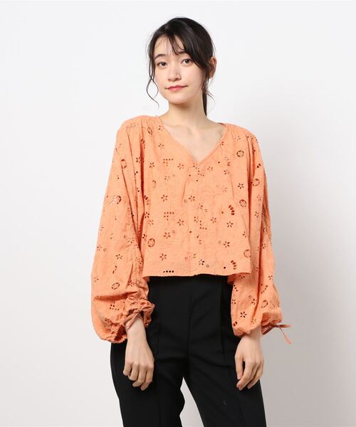 Ameri（アメリ）の「SOUFFLE ROUND BLOUSE（シャツ/ブラウス）」 - WEAR