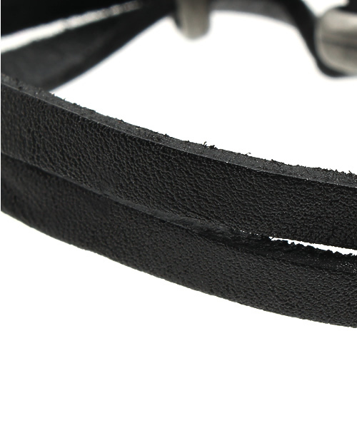 チャイハネ(チャイハネ)の「【チャイハネ】レザーラインブレスレット(ブレスレット・メンズ・ブラック×ブラック/ブラウン/エンジ/キャメル・FREE)」の6枚目の写真