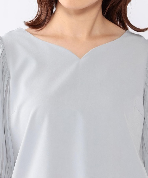 MISCH MASCH（ミッシュマッシュ）の「袖消しプリーツブラウス（シャツ/ブラウス・レディース・ブラック/ホワイト/ライトブルー/ピンク・MEDIUM）」の9枚目の写真