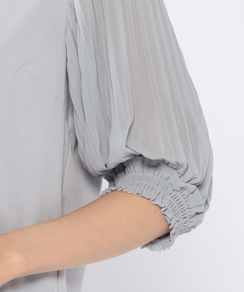 MISCH MASCH（ミッシュマッシュ）の「袖消しプリーツブラウス（シャツ/ブラウス・レディース・ブラック/ホワイト/ライトブルー/ピンク・MEDIUM）」の10枚目の写真