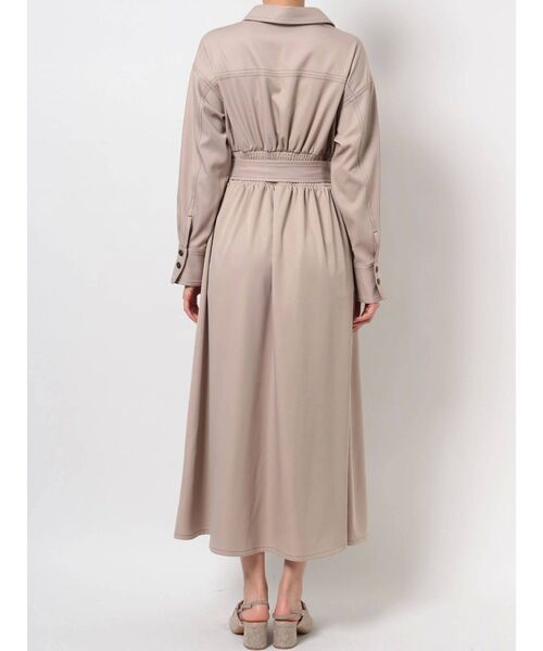 dazzlin（ダズリン）の「ステッチアートシャツワンピース（ワンピース・レディース・ブラック/ベージュ/インディゴブルー/モカ/その他1・FREE）」の17枚目の写真