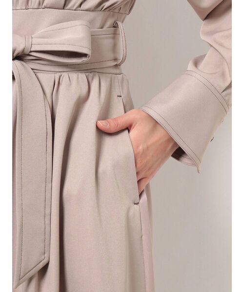 dazzlin（ダズリン）の「ステッチアートシャツワンピース（ワンピース・レディース・ブラック/ベージュ/インディゴブルー/モカ/その他1・FREE）」の8枚目の写真