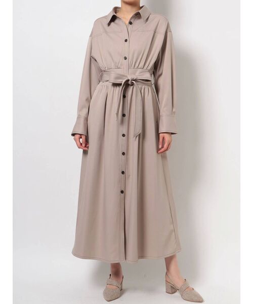 dazzlin（ダズリン）の「ステッチアートシャツワンピース（ワンピース・レディース・ブラック/ベージュ/インディゴブルー/モカ/その他1・FREE）」の15枚目の写真