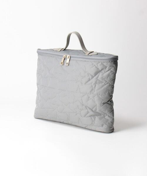 THE STATION STORE(ザ ステーション ストア)の「<cache cache(カシュカシュ)>スターキルティング PCケース(PC・タブレットケース・レディース・ブラック/ライトグレー・FREE)」の4枚目の写真