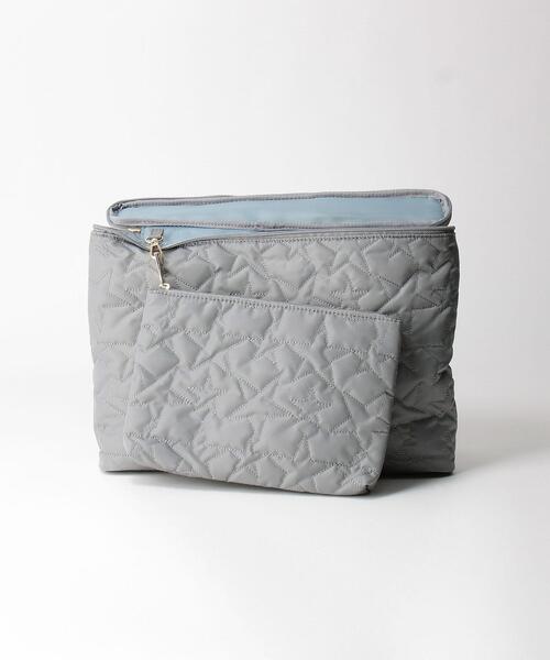 THE STATION STORE(ザ ステーション ストア)の「<cache cache(カシュカシュ)>スターキルティング PCケース(PC・タブレットケース・レディース・ブラック/ライトグレー・FREE)」の6枚目の写真