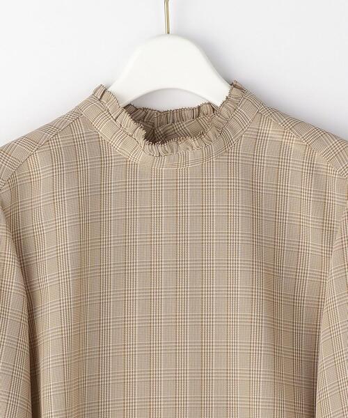 green label relaxing(グリーンレーベルリラクシング)の「チェック スタンド フリル ネック ブラウス(シャツ/ブラウス・レディース・その他1・FREE)」の12枚目の写真