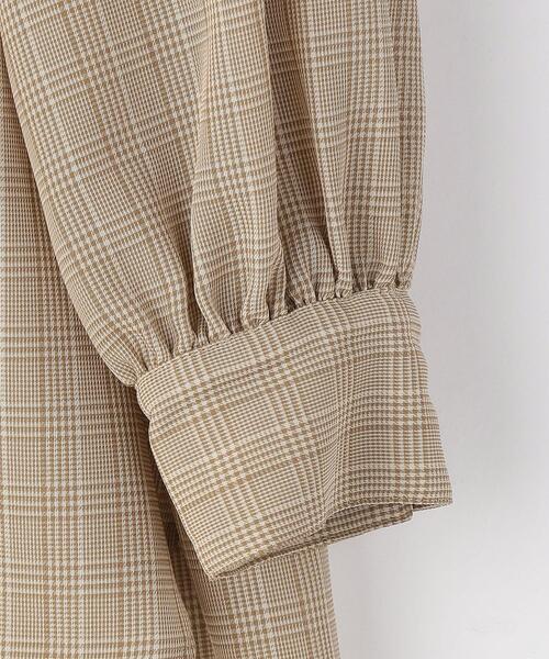 green label relaxing(グリーンレーベルリラクシング)の「チェック スタンド フリル ネック ブラウス(シャツ/ブラウス・レディース・その他1・FREE)」の13枚目の写真