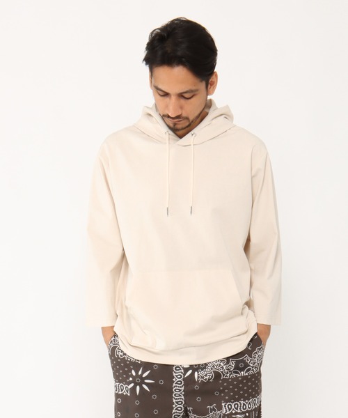 ベージュラスイチ！カシウェア　パーカー　XL　ベージュ ikka（イッカ）の「7分清潔ストレッチパーカー（パーカー）」 - WEAR
