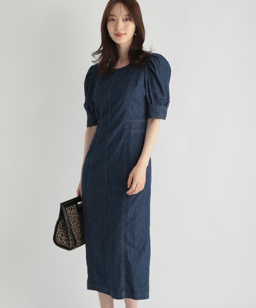 Andemiu（アンデミュウ）の「デニムワンピース215198（ワンピース・レディース・インディゴブルー/ブルー・FREE）」の5枚目の写真
