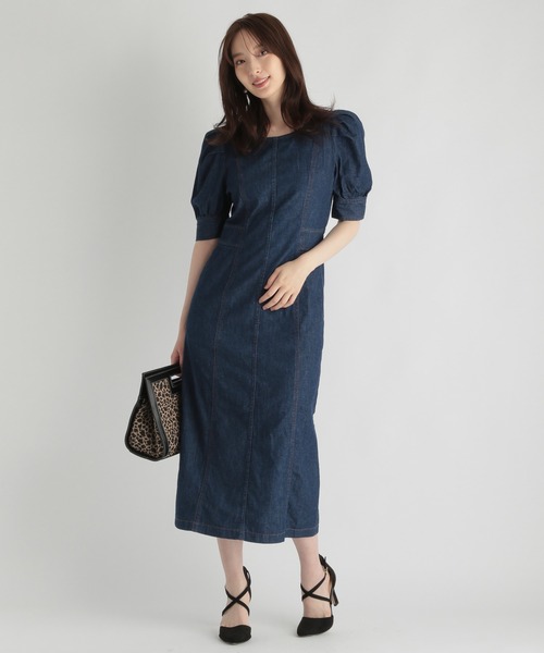 Andemiu（アンデミュウ）の「デニムワンピース215198（ワンピース・レディース・インディゴブルー/ブルー・FREE）」の7枚目の写真