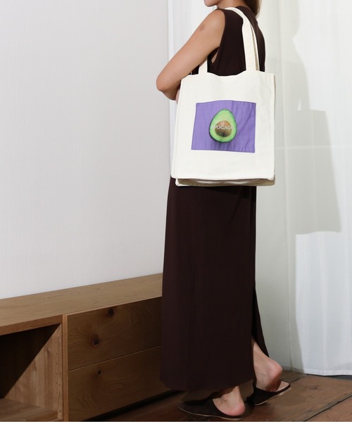 Per sist ence(パーシエンス)の「Per sist ence/パーシエンス 転写プリント ポケット付きトートバッグ(トートバッグ・レディース・サックスブルー/ピンク/イエロー/アイボリー/ブラウン系その他/イエロー系その他/レッド系その他/ワイン/レッド系その他2/レッド系その他3・FREE)」の20枚目の写真