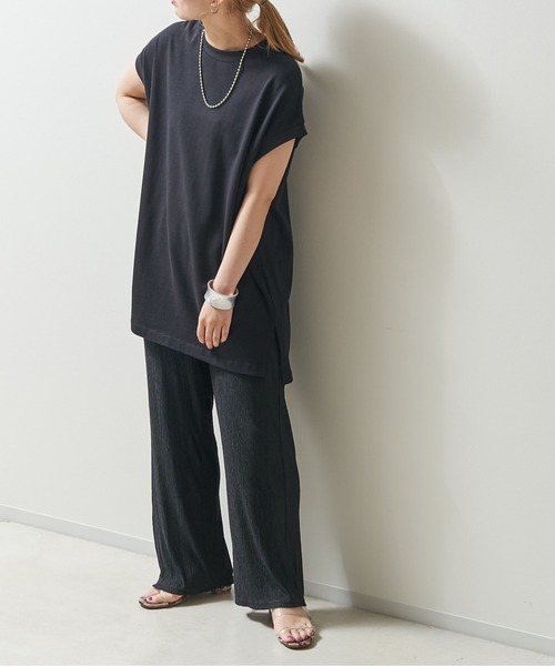 prose verse(プロズヴェール)の「スラブランダムプリーツパンツ(その他パンツ・レディース・アイボリー/ブラック/グレー/ブルー・フリ-)」の2枚目の写真