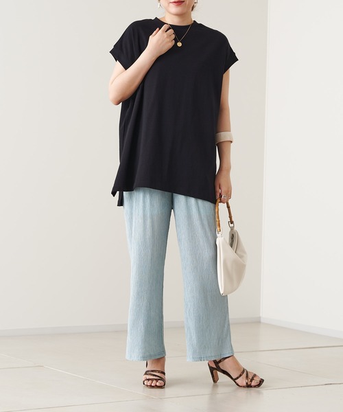 prose verse(プロズヴェール)の「スラブランダムプリーツパンツ(その他パンツ・レディース・アイボリー/ブラック/グレー/ブルー・フリ-)」の7枚目の写真