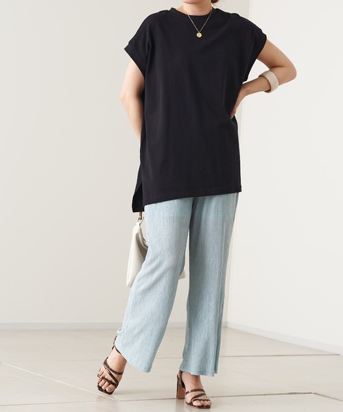 prose verse(プロズヴェール)の「スラブランダムプリーツパンツ(その他パンツ・レディース・アイボリー/ブラック/グレー/ブルー・フリ-)」の11枚目の写真