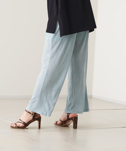 prose verse(プロズヴェール)の「スラブランダムプリーツパンツ(その他パンツ・レディース・アイボリー/ブラック/グレー/ブルー・フリ-)」の14枚目の写真