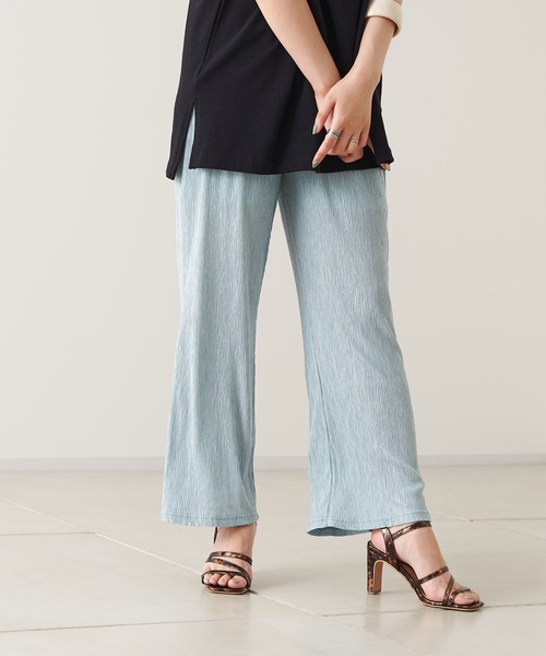 prose verse(プロズヴェール)の「スラブランダムプリーツパンツ(その他パンツ・レディース・アイボリー/ブラック/グレー/ブルー・フリ-)」の17枚目の写真