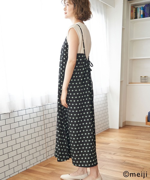 ROPE' PICNIC（ロペピクニック）の「【CHELSEA×ROPE' PICNIC】キャミワンピース（ワンピース・レディース・ピンク/グリーン/オレンジ系その他・38）」の4枚目の写真