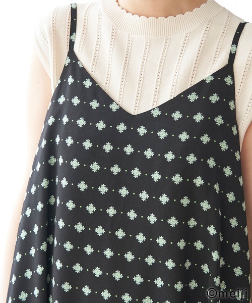 ROPE' PICNIC（ロペピクニック）の「【CHELSEA×ROPE' PICNIC】キャミワンピース（ワンピース・レディース・ピンク/グリーン/オレンジ系その他・38）」の6枚目の写真