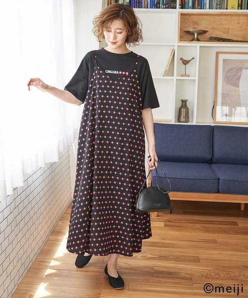 ROPE' PICNIC（ロペピクニック）の「【CHELSEA×ROPE' PICNIC】キャミワンピース（ワンピース・レディース・ピンク/グリーン/オレンジ系その他・38）」の21枚目の写真