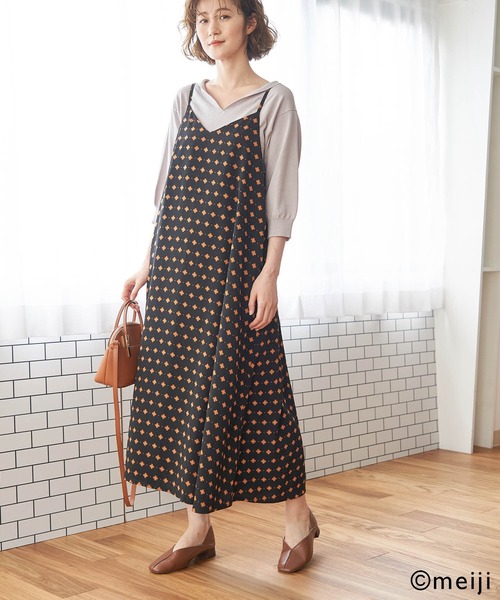 ROPE' PICNIC（ロペピクニック）の「【CHELSEA×ROPE' PICNIC】キャミワンピース（ワンピース・レディース・ピンク/グリーン/オレンジ系その他・38）」の22枚目の写真