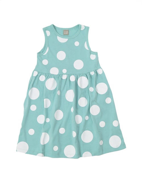 DILASH（ディラッシュ）の「ランダムドット柄ワンピース（ワンピース・キッズ・ブラック/ミント・130/140/100/110/120/90/80）」の3枚目の写真
