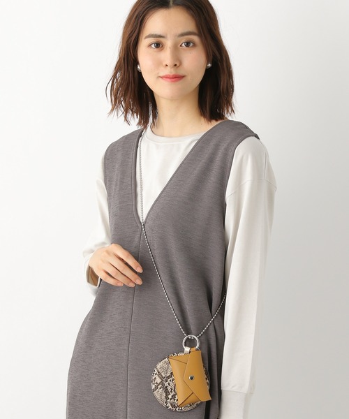 LEPSIM（レプシィム）の「【驚くほど、かるーーーい】２Ｐポーチミニショルダー　956458（ショルダーバッグ・レディース・ブラック/アイボリー/モカ/パイソン/ブラウン・ONE SIZE）」の14枚目の写真