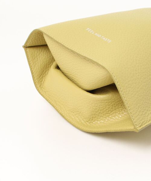 note et silence （ノートエシロンス）の「■FEEL AND TASTE flat bag mini（ハンドバッグ・レディース・カーキオリーブ/ピンク・FREE）」の3枚目の写真