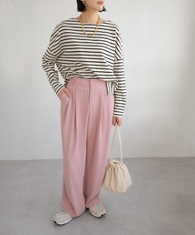 ＡＮＤＪ | 【ANDJ MADE】ダブルタックセミワイドスラックスパンツ(スラックス)