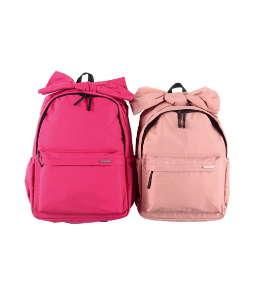 BRANSHES(ブランシェス)の「リボンリュック Mサイズ(バックパック/リュック・キッズ・ピンク/フューシャピンク/ラベンダー・M)」の12枚目の写真