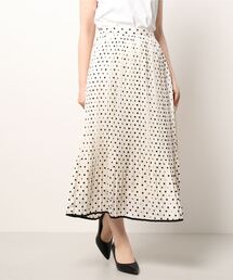 Jines | ドットプリントプリーツスカート(スカート)