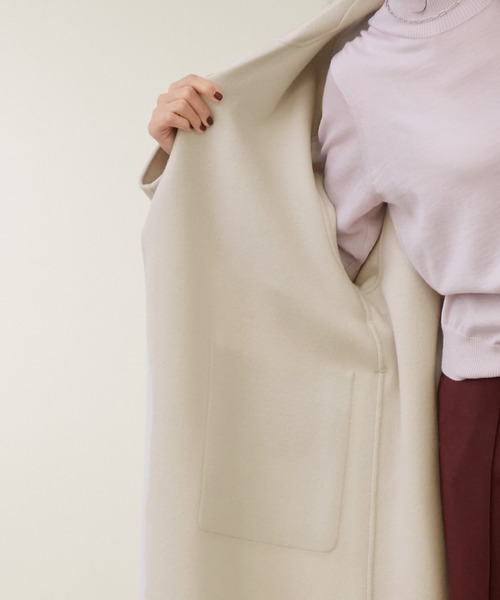 ROPE リバーメルトントレンチコート ベージュ ROPÉ(ロペ) / 【シリーズ】リバーメルトントレンチコート (ジャケット