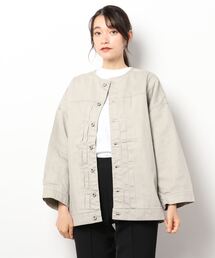 Samansa Mos2 blue | ECO DENIM ジャケット(デニムジャケット)