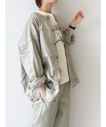 Samansa Mos2 blue | ECO DENIM ジャケット(デニムジャケット)