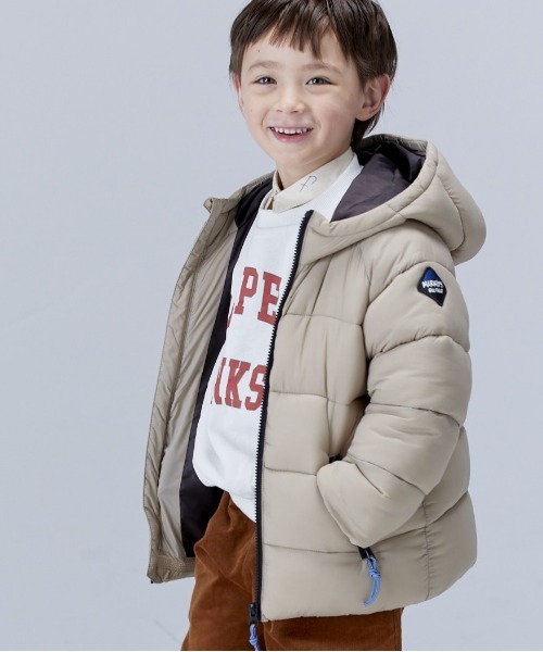 BIG FIELD（ビッグフィールド）の「アトラスマウンテンジャケット（80～150cm）（ダウンジャケット/コート・キッズ・ブラック/ベージュ/ブラウン/レッド/グリーン・90/100/110/120/80/130/95/140/150）」の4枚目の写真