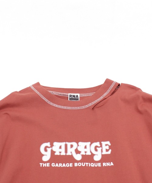 RNA(アールエヌエー)の「M1737 スラッシュガレージロゴTEE(Tシャツ/カットソー・レディース・ブラック/エンジ/ブルー・MEDIUM)」の14枚目の写真