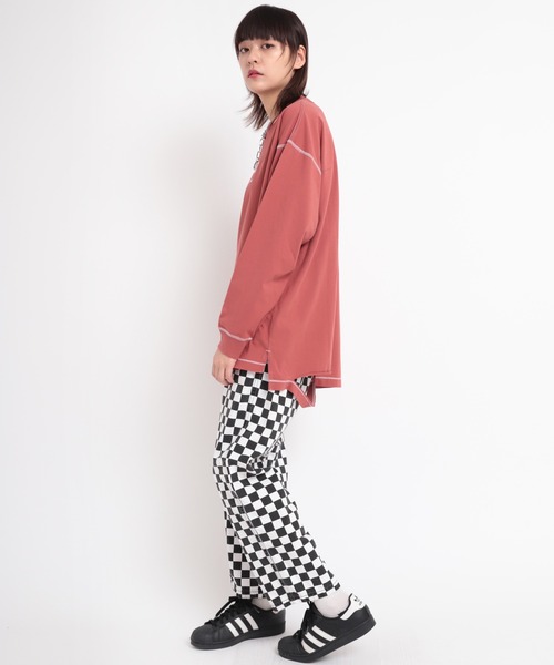 RNA(アールエヌエー)の「M1737 スラッシュガレージロゴTEE(Tシャツ/カットソー・レディース・ブラック/エンジ/ブルー・MEDIUM)」の13枚目の写真