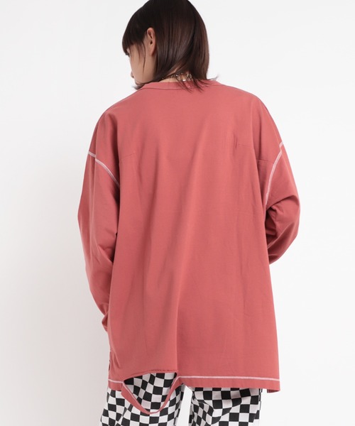 RNA(アールエヌエー)の「M1737 スラッシュガレージロゴTEE(Tシャツ/カットソー・レディース・ブラック/エンジ/ブルー・MEDIUM)」の4枚目の写真