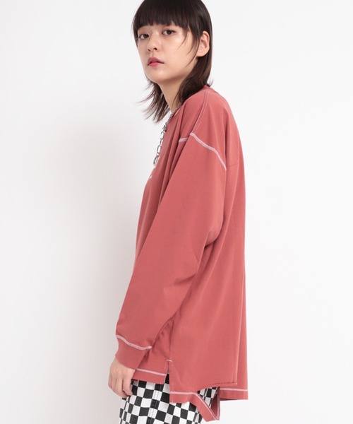 RNA(アールエヌエー)の「M1737 スラッシュガレージロゴTEE(Tシャツ/カットソー・レディース・ブラック/エンジ/ブルー・MEDIUM)」の9枚目の写真