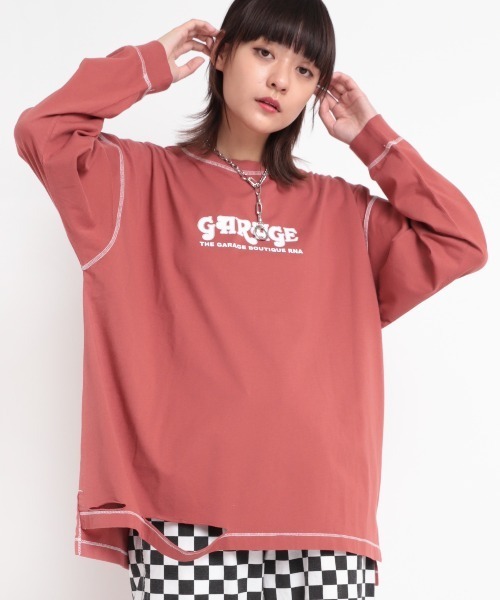 RNA(アールエヌエー)の「M1737 スラッシュガレージロゴTEE(Tシャツ/カットソー・レディース・ブラック/エンジ/ブルー・MEDIUM)」の18枚目の写真