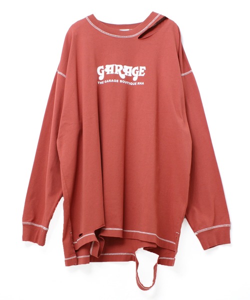 RNA(アールエヌエー)の「M1737 スラッシュガレージロゴTEE(Tシャツ/カットソー・レディース・ブラック/エンジ/ブルー・MEDIUM)」の21枚目の写真