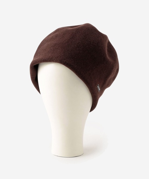 ORCIVAL（オーシバル）の「ORCIVAL | クーマラム ニットベレー（ハンチング/ベレー帽・レディース・ダークブラウン/グレイッシュベージュ/ネイビー・FREE）」の2枚目の写真