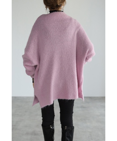 Bonjour Sagan（ボンジュールサガン）の「アルパカ混ハイネックプルオーバー（ニット/セーター・レディース・ライトブルー/ベージュ/ピンク・FREE）」の9枚目の写真