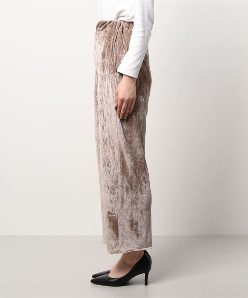 ehka sopo(エヘカソポ)の「ベロアプリーツパンツ(その他パンツ・レディース・キナリ/グレー/ブラウン・フリ-)」の5枚目の写真