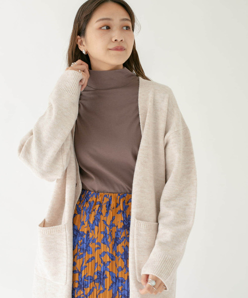 KBF（ケイビーエフ）の「スリットハイネックカットソー（Tシャツ/カットソー・レディース・ブラウン/アイボリー/グリーン系その他・ONE）」の12枚目の写真